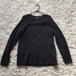 claiborne black chunky sweater